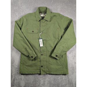 Alpine Design Chore Coat Womens Size Small Green Quilted Lined Barn Work Utility